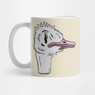 Squiggly ostrich Mug